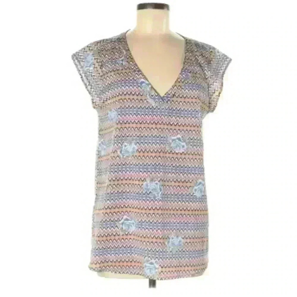 Daniel Rainn v-neck boho style blouse size medium - Picture 1 of 10